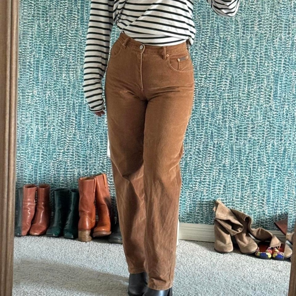 Vintage Calvin Klein Tan Corduroy staight‎ jeans